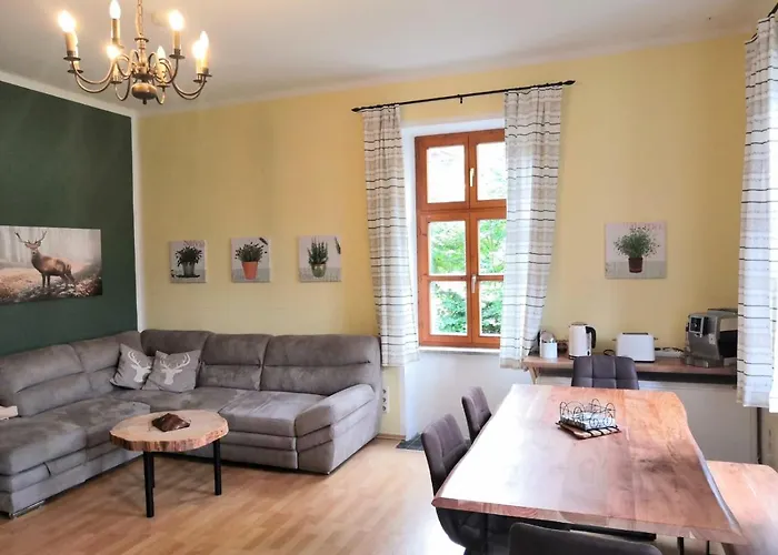 דירה Ferienappartment Zum Gruenen Hirsch *